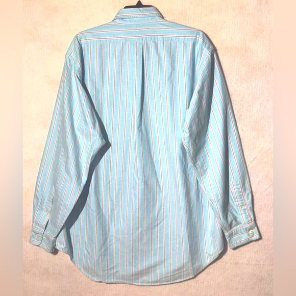 Ralph Lauren Men's Classic Fit Button-Down Shirt Sz L Multicolor Stripes Cotton - Picture 2 of 10